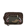 BOLSA DE NECESERES «BRICKSIDE» DE SHARKS IN PARIS CON BOLSILLO EXTERIOR DORADO CON CREMALLERA