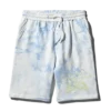 PANTALONES CORTOS DE PUNTO TIE-DYE (AZUL)