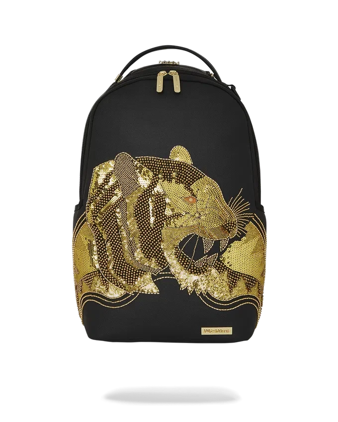 A.I.8 Mochila de leopardo con detalles dorados de African Intelligence (DLXV)