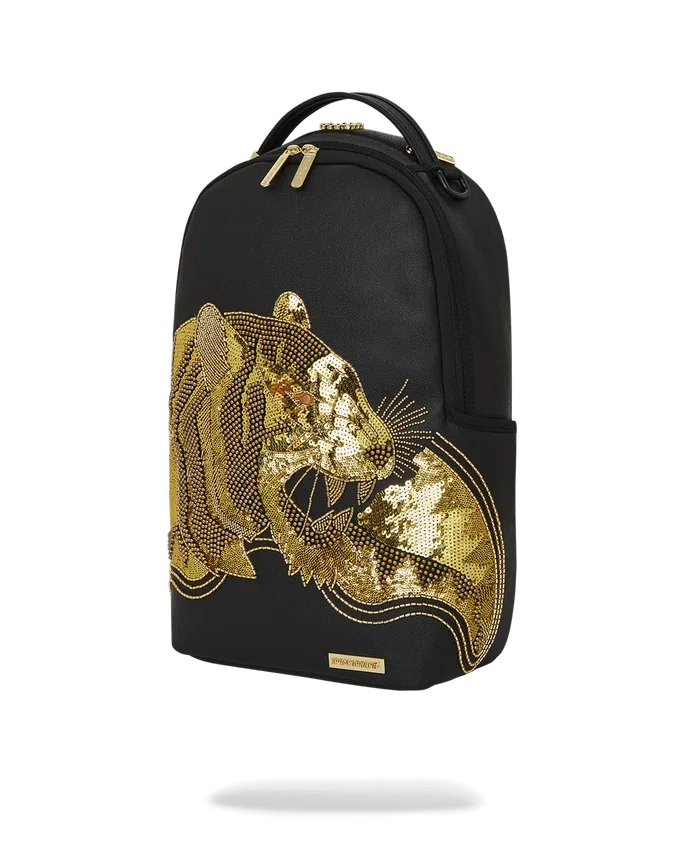 A.I.8 Mochila de leopardo con detalles dorados de African Intelligence (DLXV)