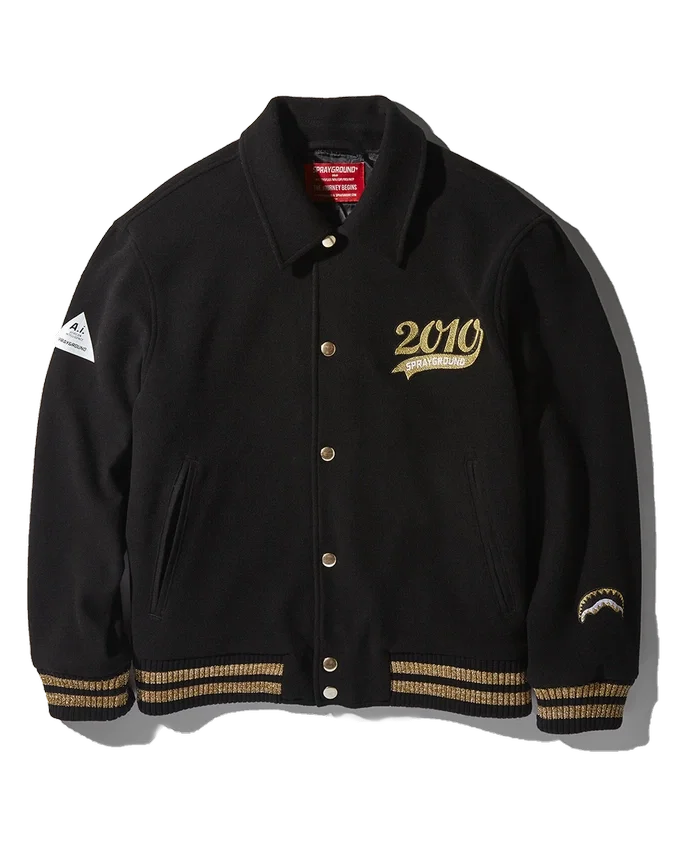 A.I.9 AFRICAN INTELLIGENCE GUILDED LEOPARD - CHAQUETA VARSITY EN COLABORACIÓN CON SANDFLOWER