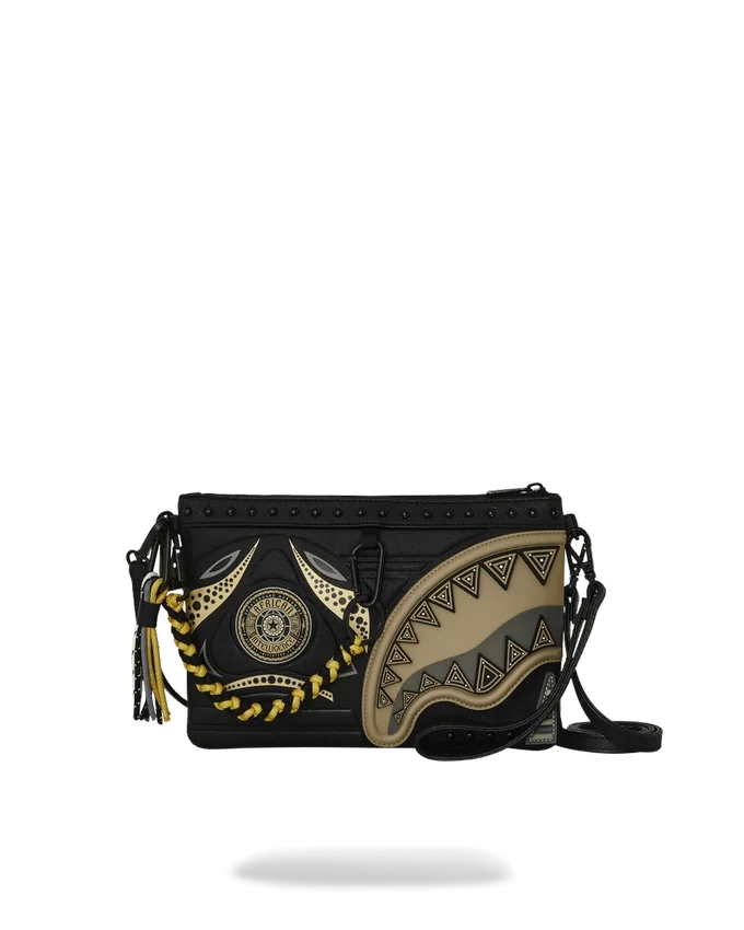 A.I. AFRICAN INTELLIGENCE SHARKS OF THE GOLD OCEAN CROSSOVER CLUTCH - COLABORACIÓN CON SANDFLOWER