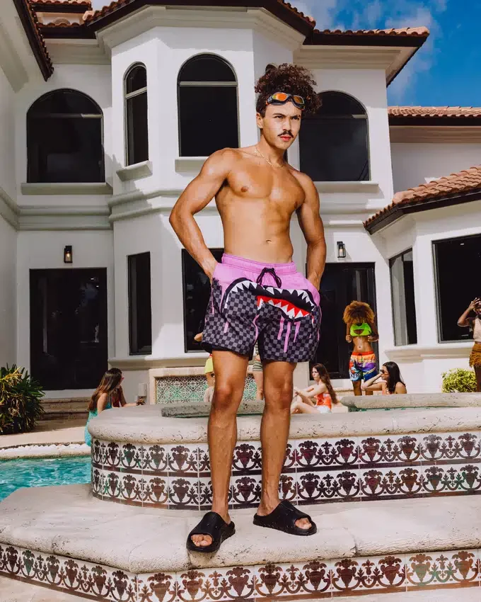Bañador «Ocean Drip Check» para el baño