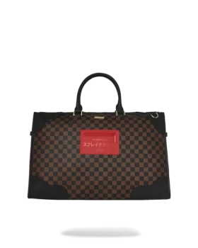 BOLSA DE DEPORTE PIRAMIDAL «BOSS» CON ESTAMPADO DE CUADROS DE KATANA
