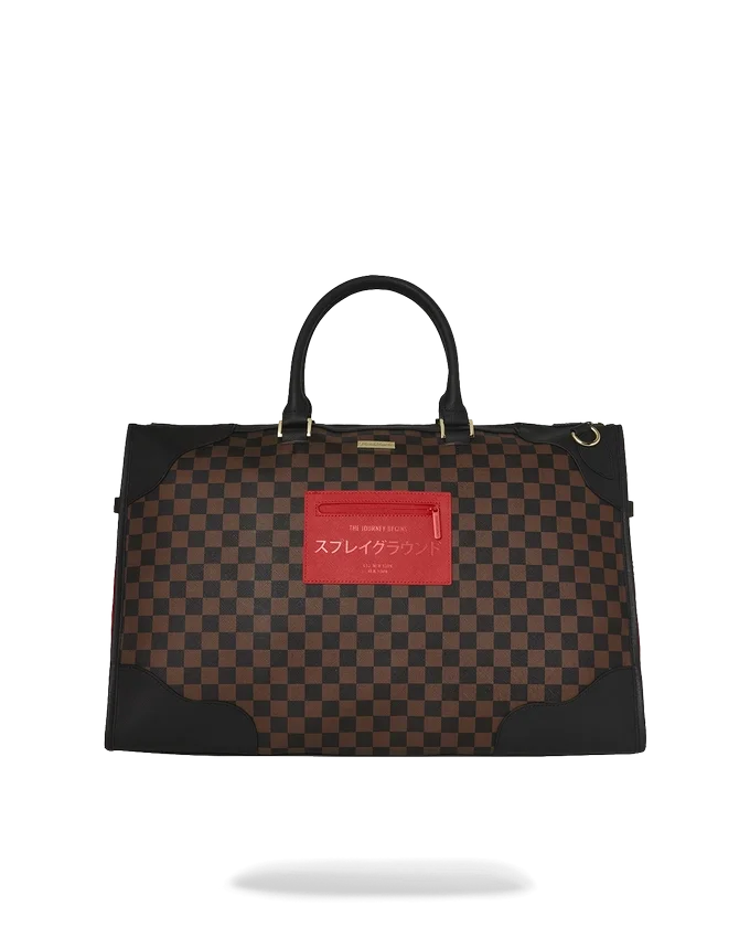BOLSA DE DEPORTE PIRAMIDAL «BOSS» CON ESTAMPADO DE CUADROS DE KATANA