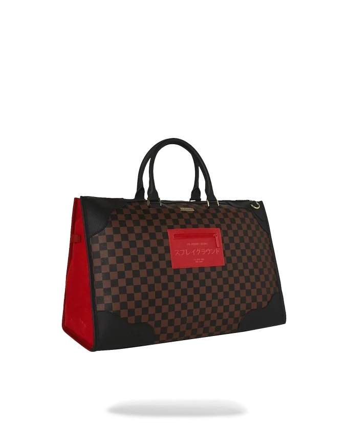BOLSA DE DEPORTE PIRAMIDAL «BOSS» CON ESTAMPADO DE CUADROS DE KATANA