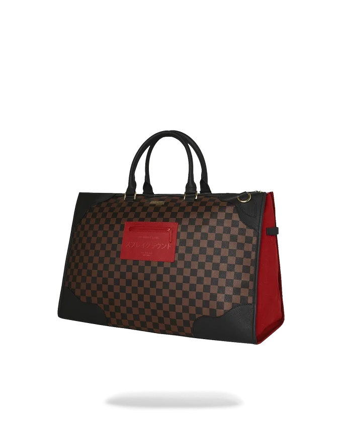 BOLSA DE DEPORTE PIRAMIDAL «BOSS» CON ESTAMPADO DE CUADROS DE KATANA