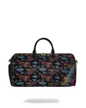 BOLSA DE VIAJE CON DRAGONES BORDADOS