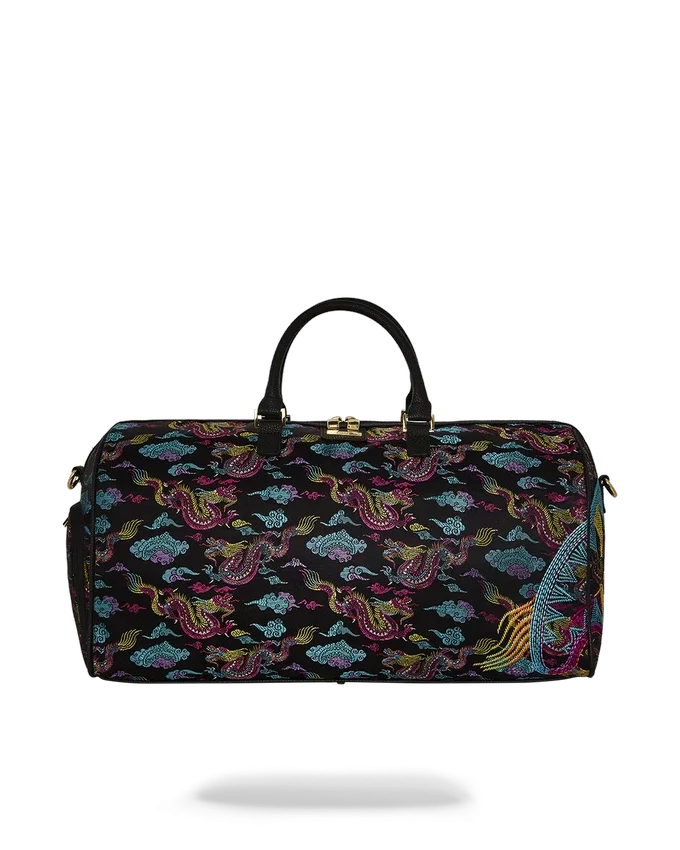 BOLSA DE VIAJE CON DRAGONES BORDADOS