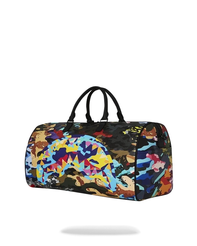 BOLSA DE VIAJE CON ESTAMPADO DE CAMO