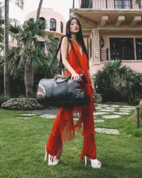 BOLSA DE VIAJE GRIS «Shark Bite Sharks In Paris»