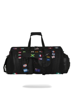 BOLSA DE VIAJE JAMES FIRST CLASS CON BANDERAS MUNDIALES Y MOTIVOS DE OPERACIONES ESPECIALES