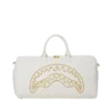 BOLSA DE VIAJE RIVIERA LE BLANC CON CADENA DORADA Y DETALLE DE TIBURÓN