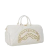 BOLSA DE VIAJE RIVIERA LE BLANC CON CADENA DORADA Y DETALLE DE TIBURÓN