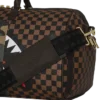 BOLSA DE VIAJE «SHARKS IN PARIS» CON BOLSILLO EXTERIOR CON CREMALLERA DORADA