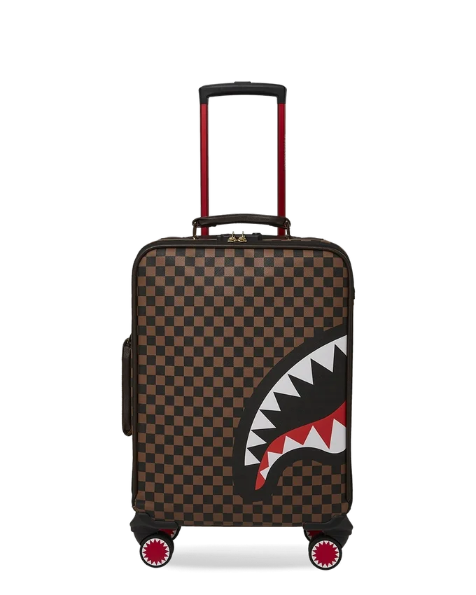 BOLSILLO EXTERIOR CON CREMALLERA DORADA «Sharks in Paris» – Equipaje de cabina jetsetter