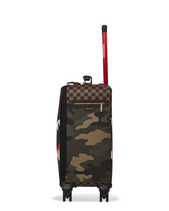 BOLSILLO EXTERIOR CON CREMALLERA DORADA «Sharks in Paris» – Equipaje de cabina jetsetter