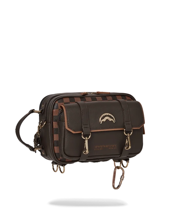 BOLSO BOLSOS MENSAGERO CHECKMATE ROYALE EN COLOR LADRILLO