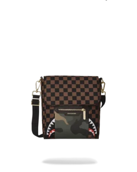 BOLSO BOLSOS MENSAGEROS «SHARKS IN PARIS» CON BOLSILLO EXTERIOR CON CREMALLERA DORADA