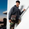 BOLSO BOLSOS MENSAGEROS «SHARKS IN PARIS» CON BOLSILLO EXTERIOR CON CREMALLERA DORADA