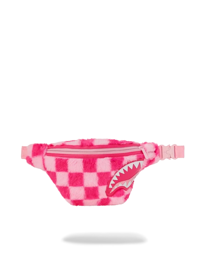 BOLSO DE BANDOLERA SAVVY «FURZILLA SHARK» (CUADROS ROSAS)