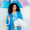 BOLSO DE MANO CROSSOVER «CLOUDY WITH A CHANCE OF SHARK»