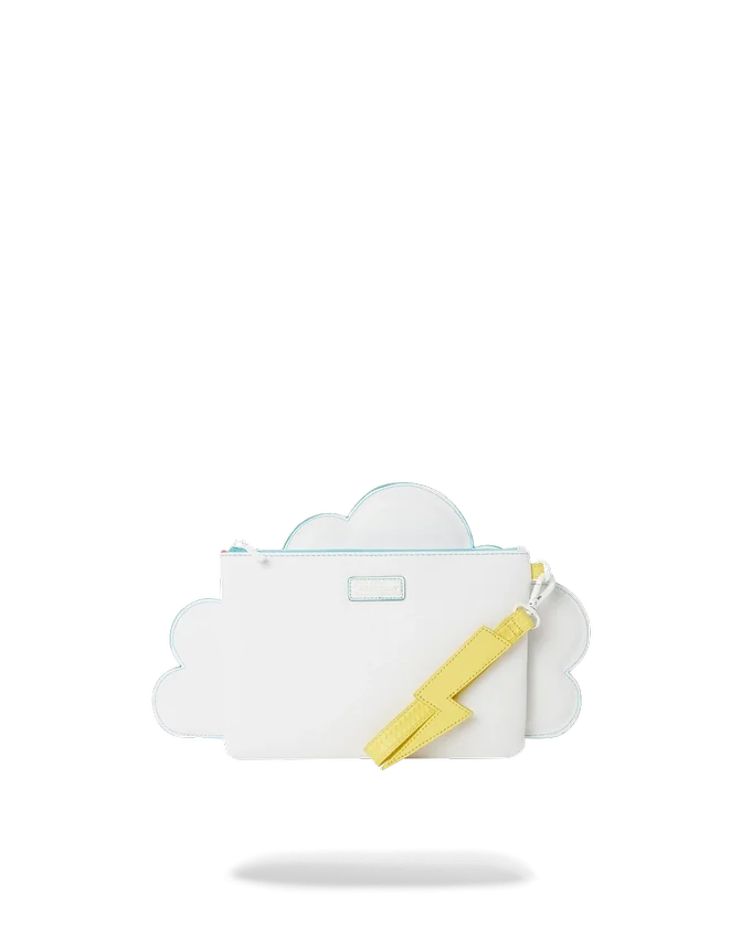 BOLSO DE MANO CROSSOVER «CLOUDY WITH A CHANCE OF SHARK»