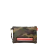 BOLSO DE MANO CROSSOVER CON ESTAMPADO DE CUADROS Y CAMUFLAJE
