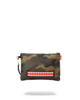 BOLSO DE MANO CROSSOVER CON ESTAMPADO DE CUADROS Y CAMUFLAJE