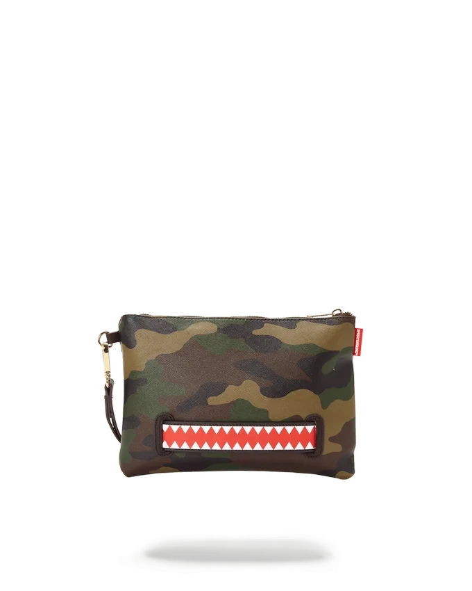 BOLSO DE MANO CROSSOVER CON ESTAMPADO DE CUADROS Y CAMUFLAJE