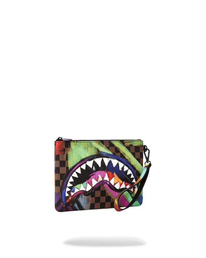 BOLSO DE MANO CROSSOVER «Shark in Paris City Streaks»