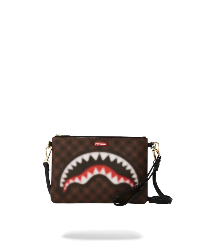 BOLSO DE MANO CROSSOVER «Shark in Paris» CON EFECTO DESENFOCADO