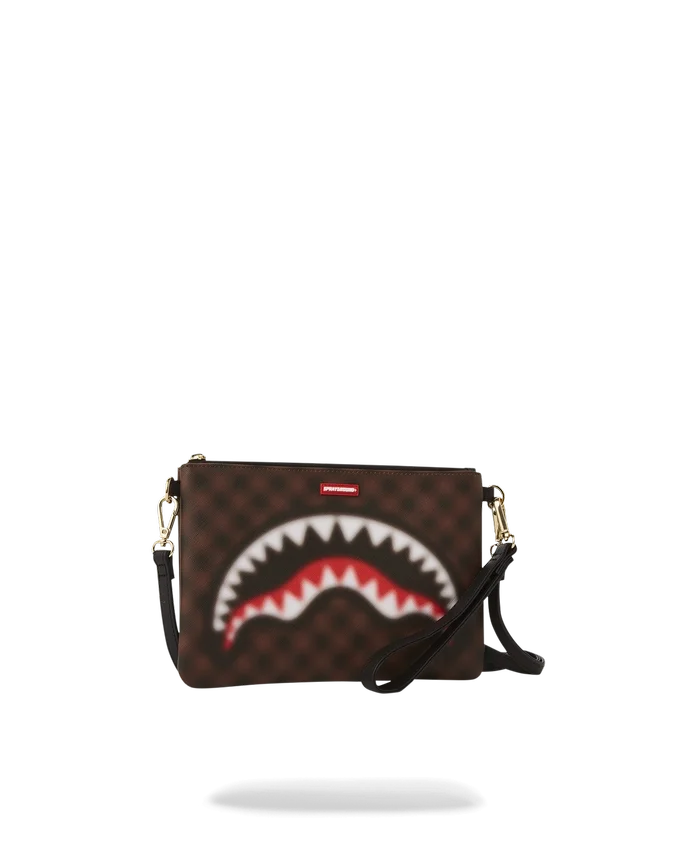 BOLSO DE MANO CROSSOVER «Shark in Paris» CON EFECTO DESENFOCADO