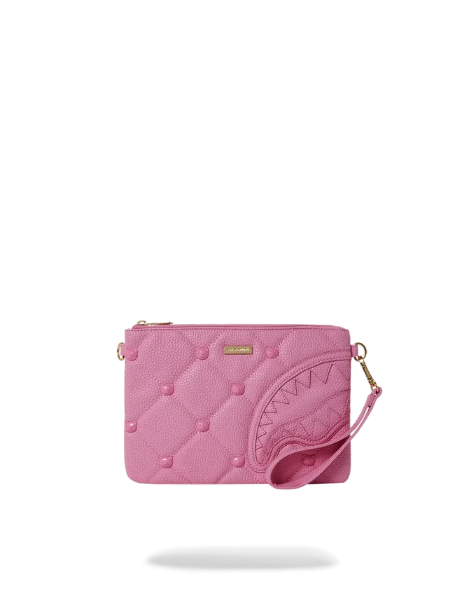 BOLSO DE MANO CROSSOVER «STUNNA BEAR» CON TACHUELAS DE SORBET