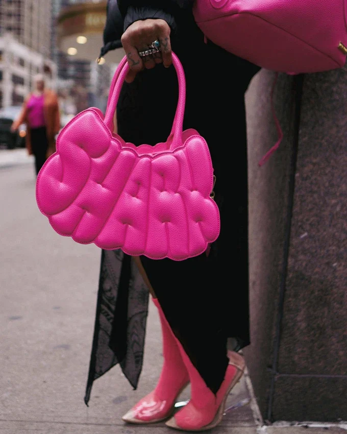 BOLSO DE MANO PINK POP SHARK BUBBLE