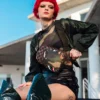 BOLSO DE MOCHILA CON BOLSILLO EXTERIOR CON CREMALLERA DORADA «Sharks in Paris»