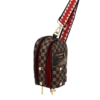 BOLSO DE MOCHILA CON BOLSILLO EXTERIOR CON CREMALLERA DORADA «Sharks in Paris»