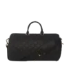BOLSO DE VIAJE NOIR QUILT CON CADENA DORADA Y DETALLE DE TIBURÓN