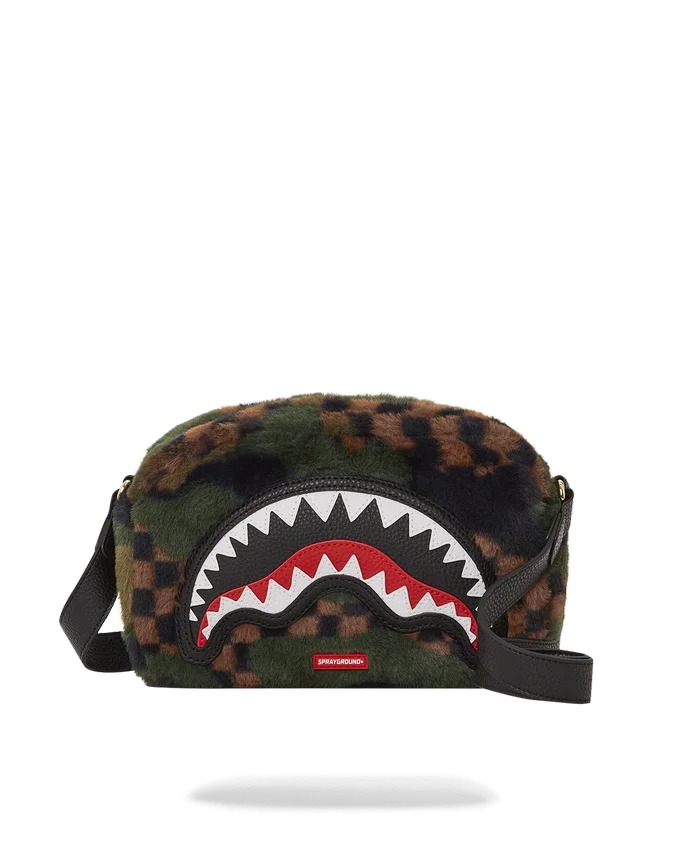 BOLSO MENSAGER BIG SKY FUR SHARK EN COLOR LADRILLO