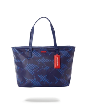 BOLSO SHARK CHECK (AZUL) Tote