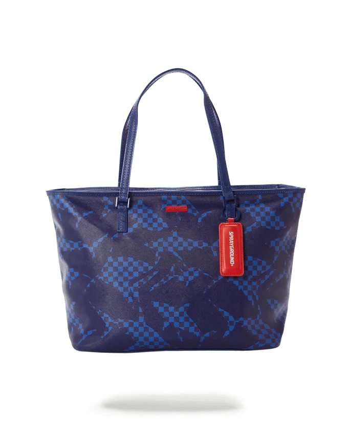 BOLSO SHARK CHECK (AZUL) Tote