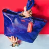 BOLSO SHARK CHECK (AZUL) Tote