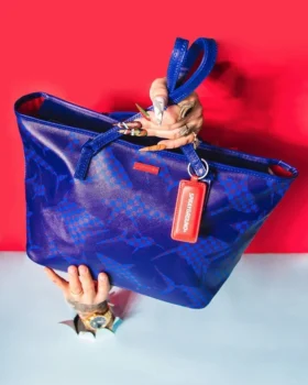 BOLSO SHARK CHECK (AZUL) Tote
