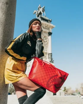 BOLSO TOTE CON ESTAMPADO DE BILLETES