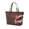 BOLSO TOTE CON ESTAMPADO DE CUADROS Y CAMUFLAJE