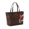 BOLSO TOTE CON ESTAMPADO DE CUADROS Y CAMUFLAJE