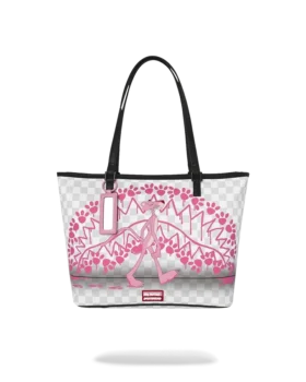 BOLSO TOTE CON HUELLAS DE LA PANTERA ROSA