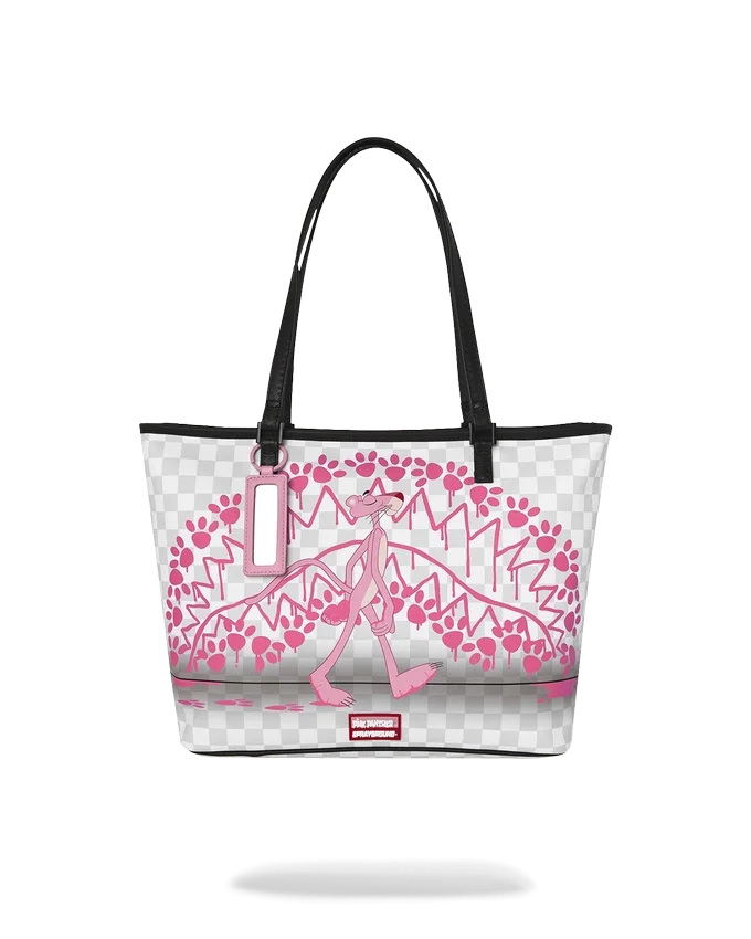 BOLSO TOTE CON HUELLAS DE LA PANTERA ROSA