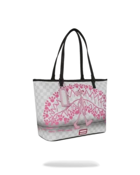 BOLSO TOTE CON HUELLAS DE LA PANTERA ROSA