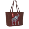 BOLSO TOTE DE COLABORACIÓN CON RON ENGLISH: ESTAMPADO DE CEBRA Y ELEFANTE